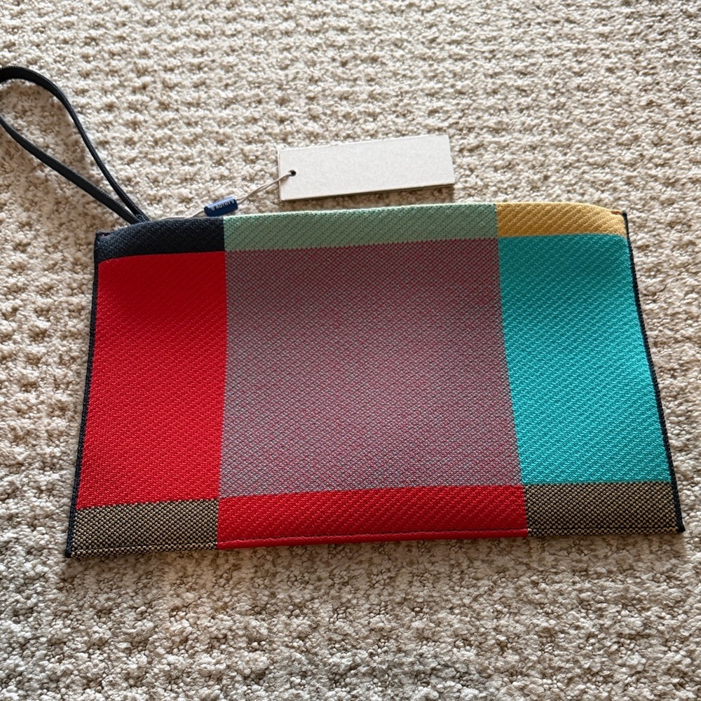 Rothy's Rothy's Bright Big Check Essential Pouch - Picture 2 of 2